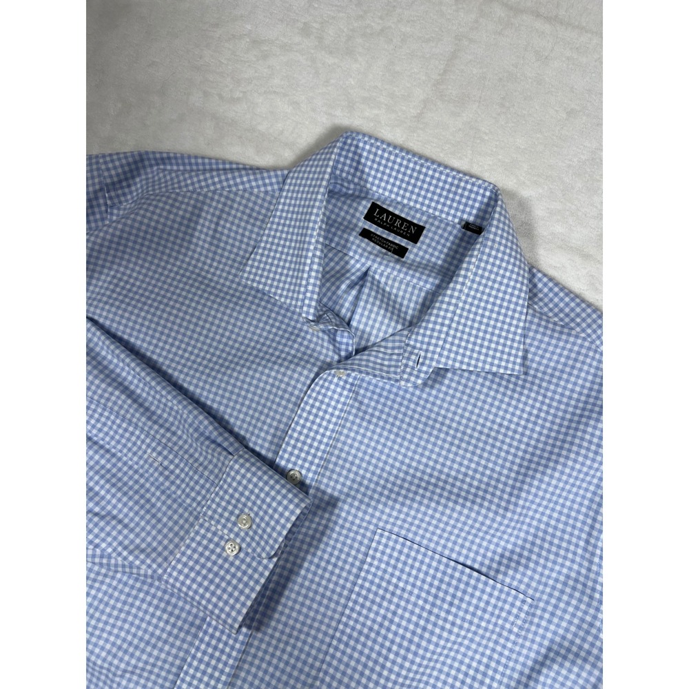 Lauren Ralph Lauren Stretch Fabric Dress Shirt Regular Fit Blue‎ 2XL